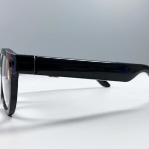 Smart AI Translation Glasses-Camera 8MP-Black Frame with transparency lens - Image 3