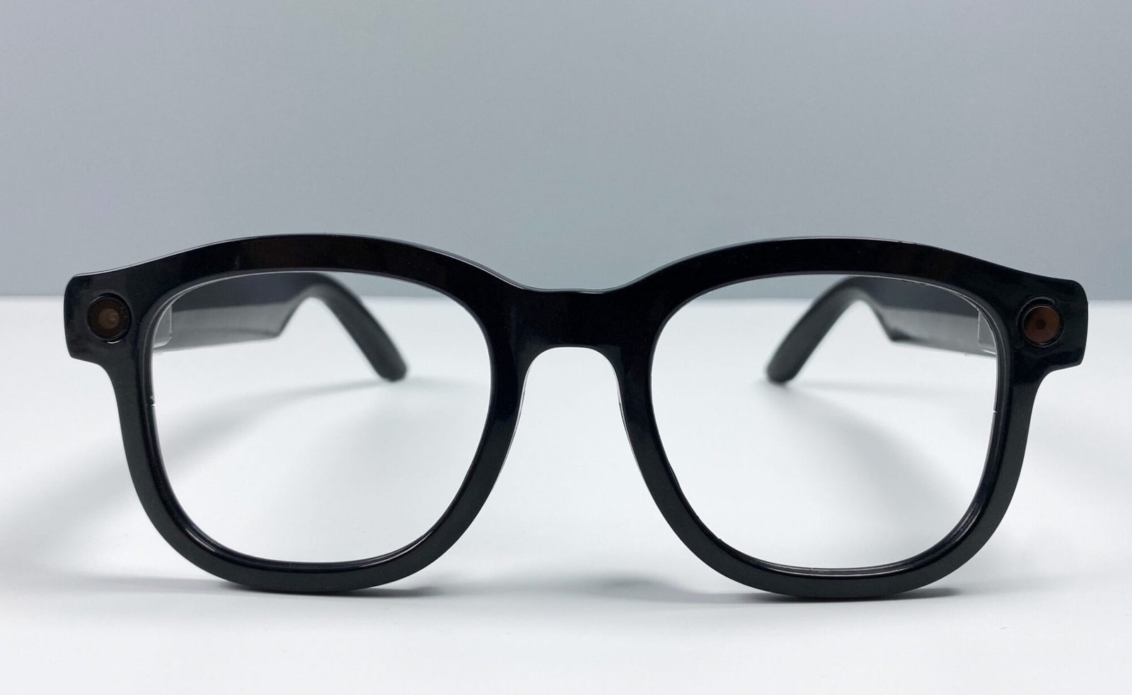 Smart AI Translation Glasses-Camera 8MP-Black Frame with transparency lens - Image 2