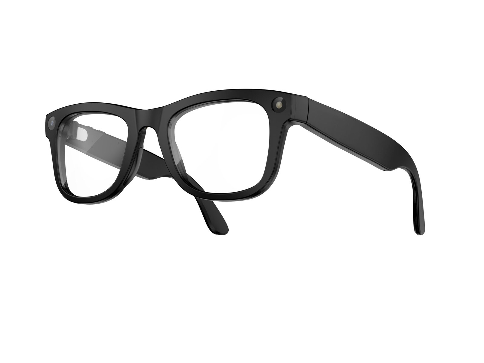 AI Glasses-Camera 8MP-Black Frame with transparency lens +Brown Color Charging Case - Image 6