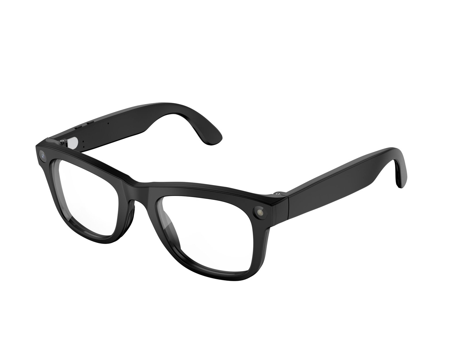 AI Glasses-Camera 8MP-Black Frame with transparency lens +Brown Color Charging Case - Image 8