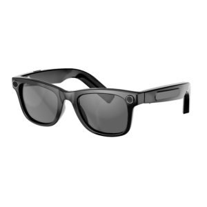 AI Glasses AG01-High Quality 2GB-Camera 8MP-410MaH Battery-Glossy Black Frame with Black Lens - Image 5
