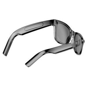 AI Glasses AG01-High Quality 2GB-Camera 8MP-410MaH Battery-Glossy Black Frame with Black Lens - Image 4