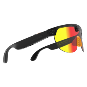 AI Smart Glasses Anti-shake 1080 HD Video Recording 8MP Camera Audio Cycling Sport Glasses Sunglasses-Orange Lens Color - Image 2