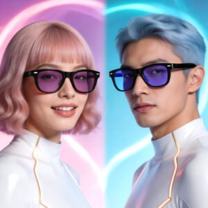 Smart Glasses-Electrochromic 4-colors HD Voice Call Fastest Color Switching Audio Glasses Sunglasses - Image 1