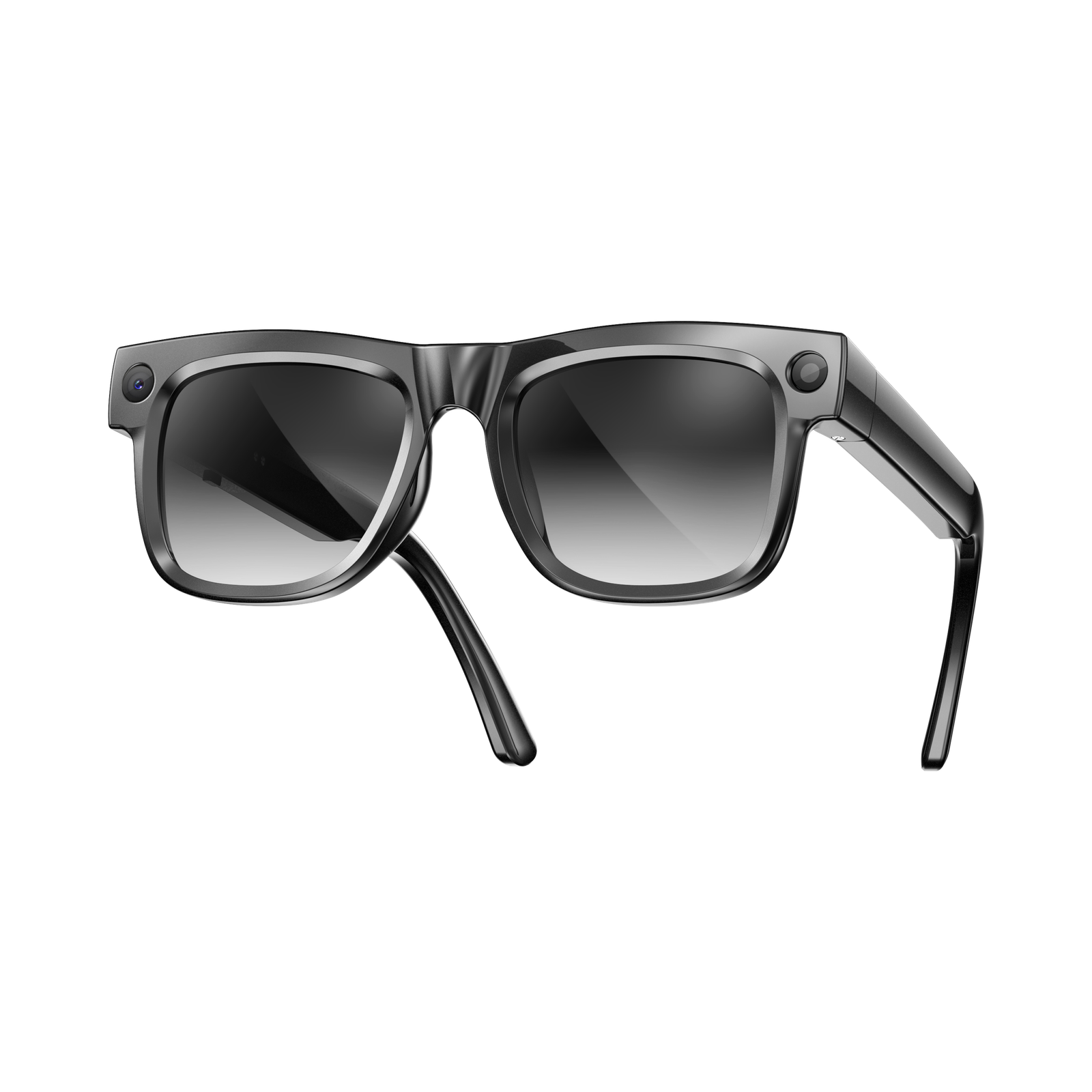 AI Smart Glasses Ultra Light 8MP Camera Photochromic Lens Sunglasses-Black Frame with Photochromic Lens Transparence turn to Gray Color - Image 3