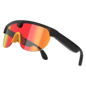 AI Smart Glasses Anti-shake 1080 HD Video Recording 8MP Camera Audio Cycling Sport Glasses Sunglasses-Orange Lens Color - Image 5