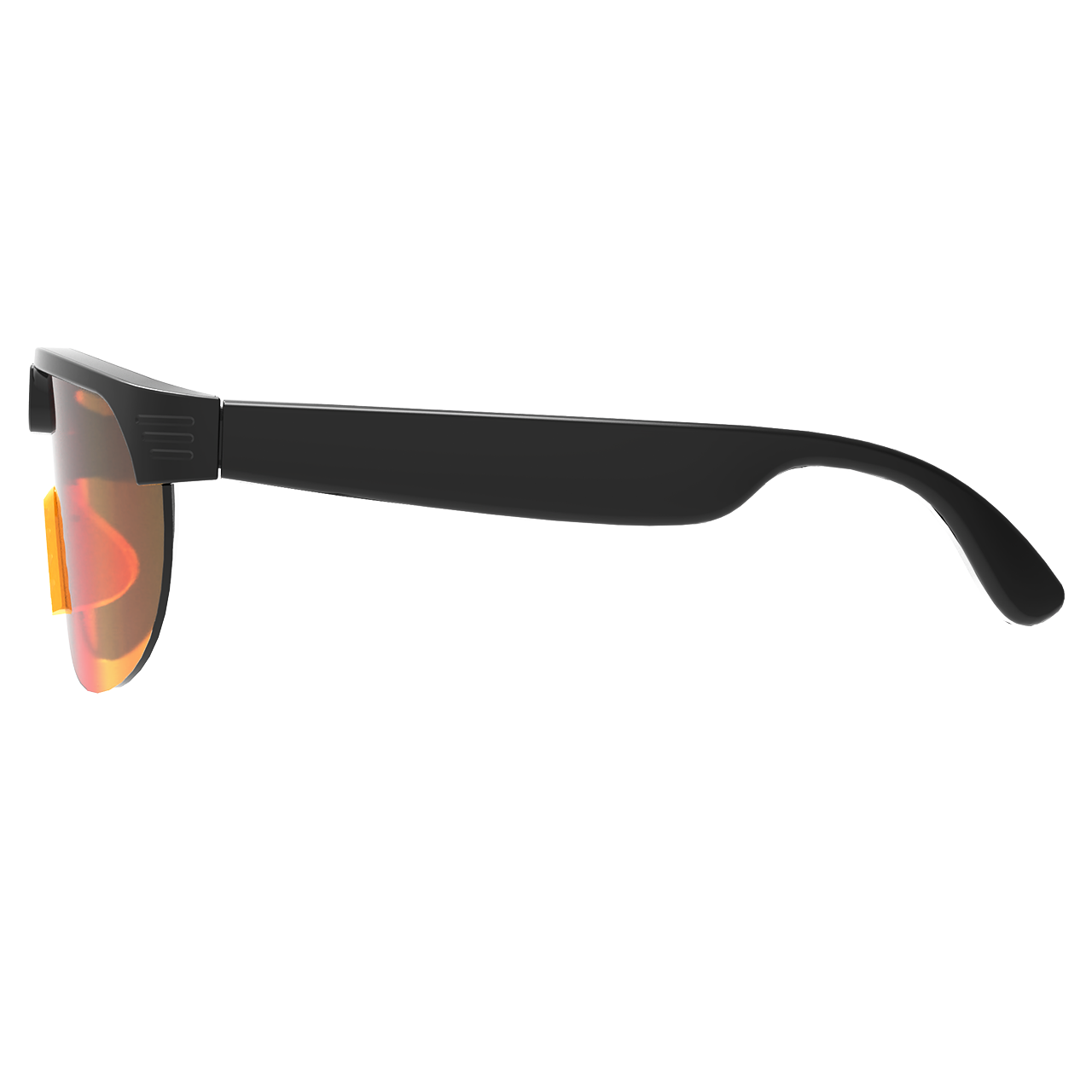 AI Smart Glasses Anti-shake 1080 HD Video Recording 8MP Camera Audio Cycling Sport Glasses Sunglasses-Orange Lens Color - Image 3