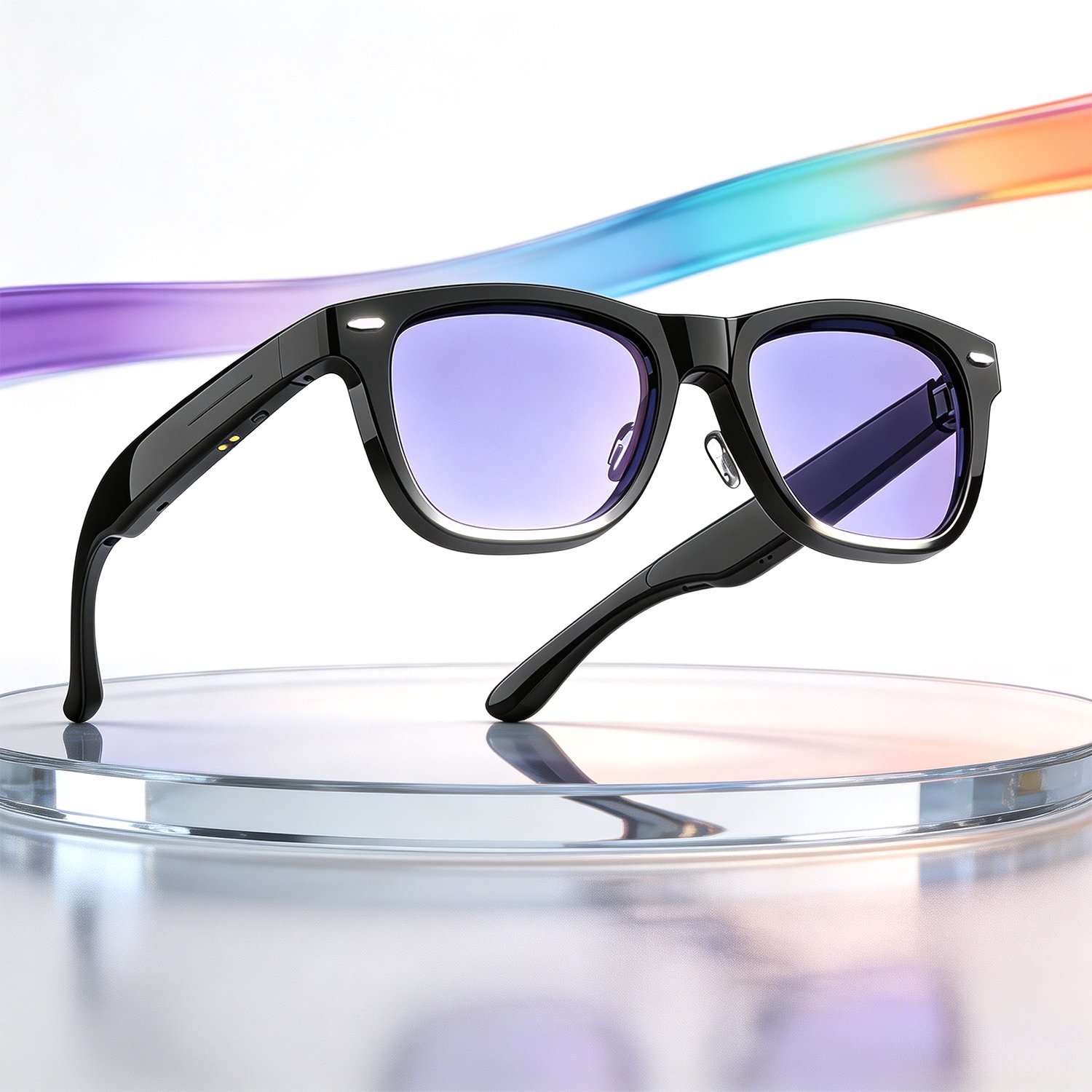 Smart Glasses-Electrochromic 4-colors HD Voice Call Fastest Color Switching Audio Glasses Sunglasses - Image 4