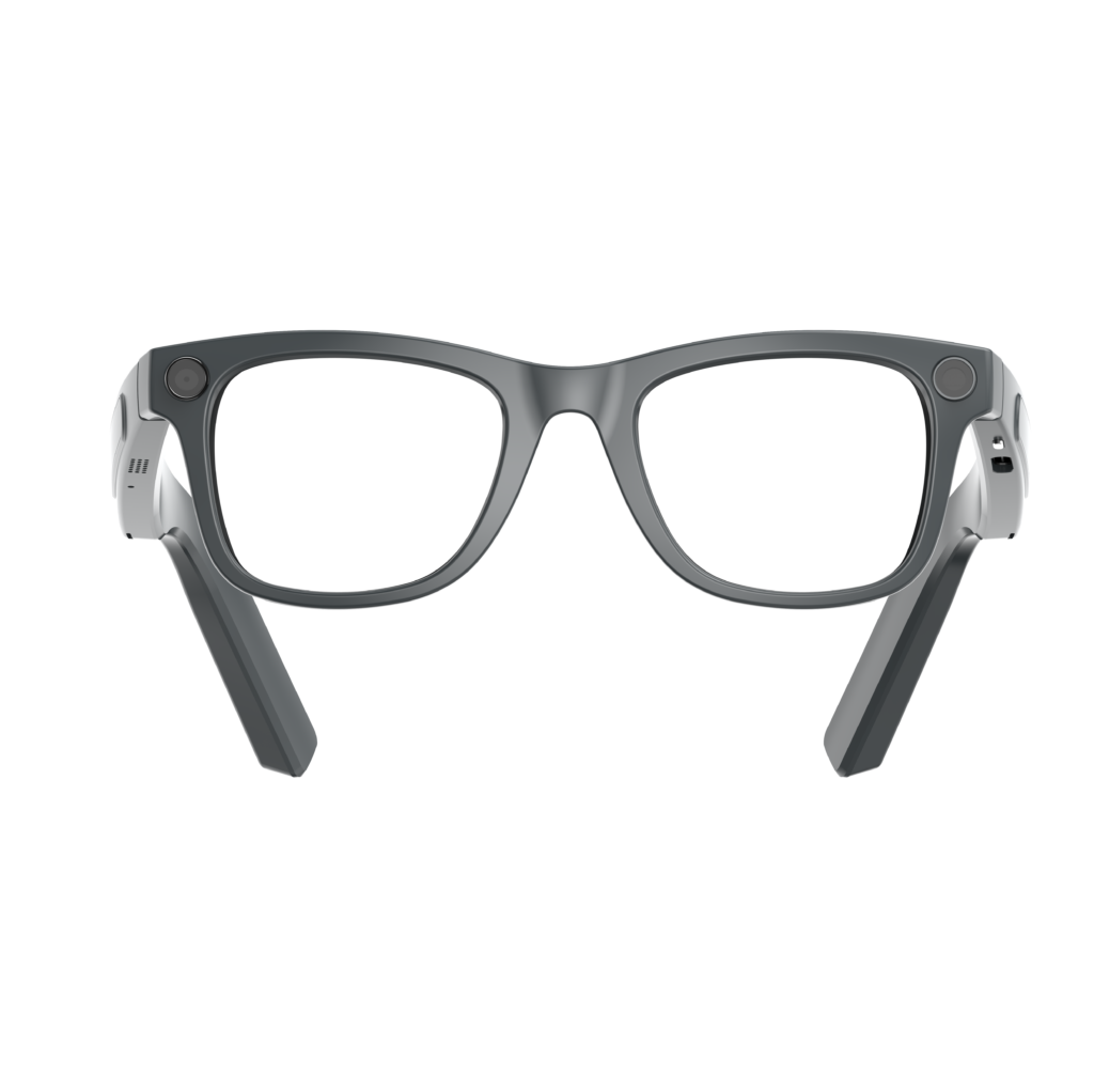 Smart AI Glasses-High Quality-2GB-Camera 8MP-410MaH Big Battery-Matte Gray Frame with Transparency Lens- AG01