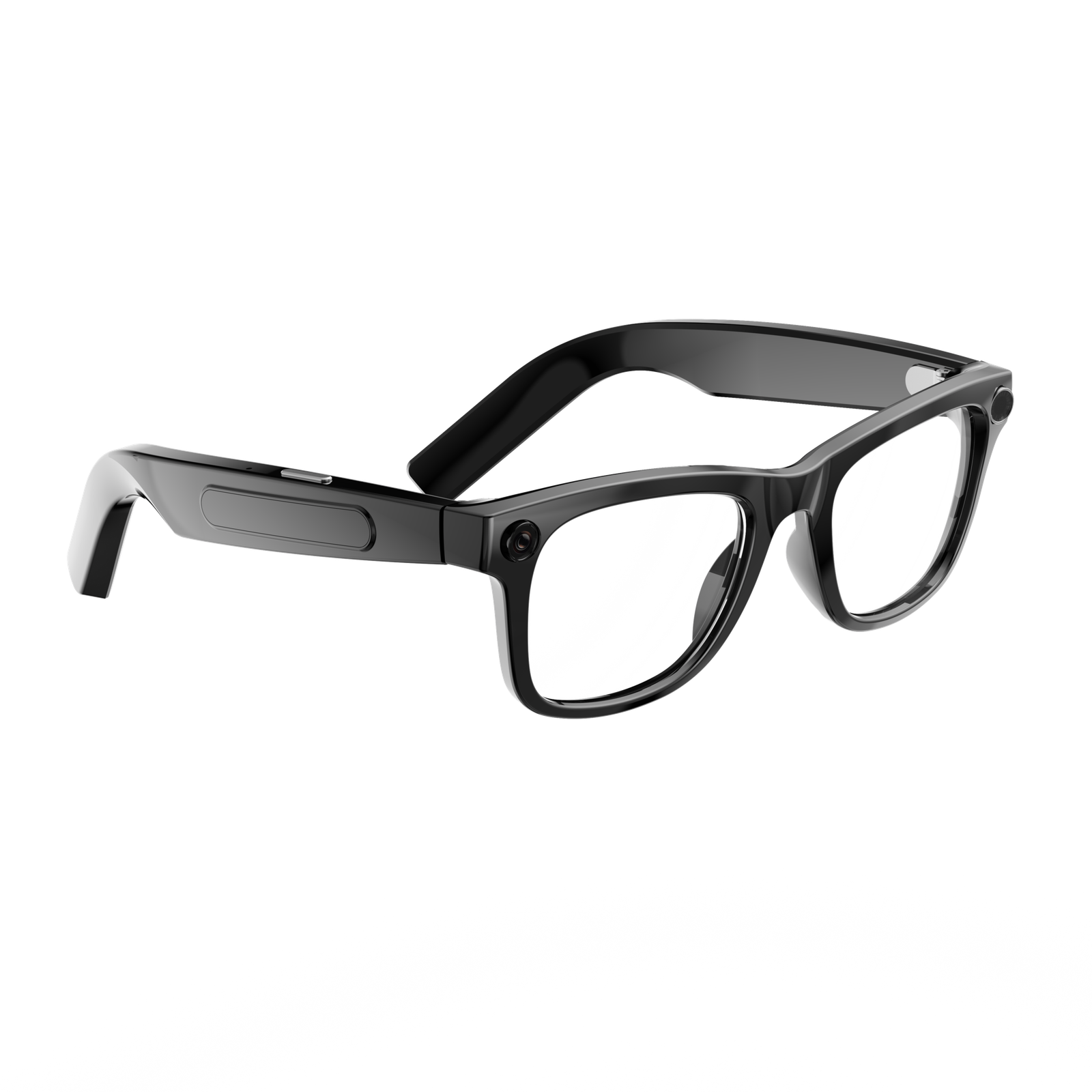 Smart AI Glasses-High Quality 2GB-Camera 8MP-410MaH Big Battery-Glossy Black Frame with Transparency Lens  AG01 - Image 3