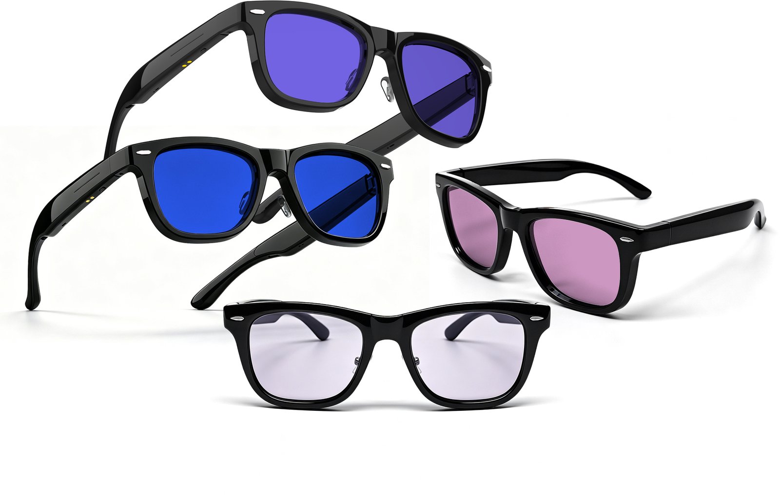 Smart Glasses-Electrochromic 4-colors HD Voice Call Fastest Color Switching Audio Glasses Sunglasses - Image 5