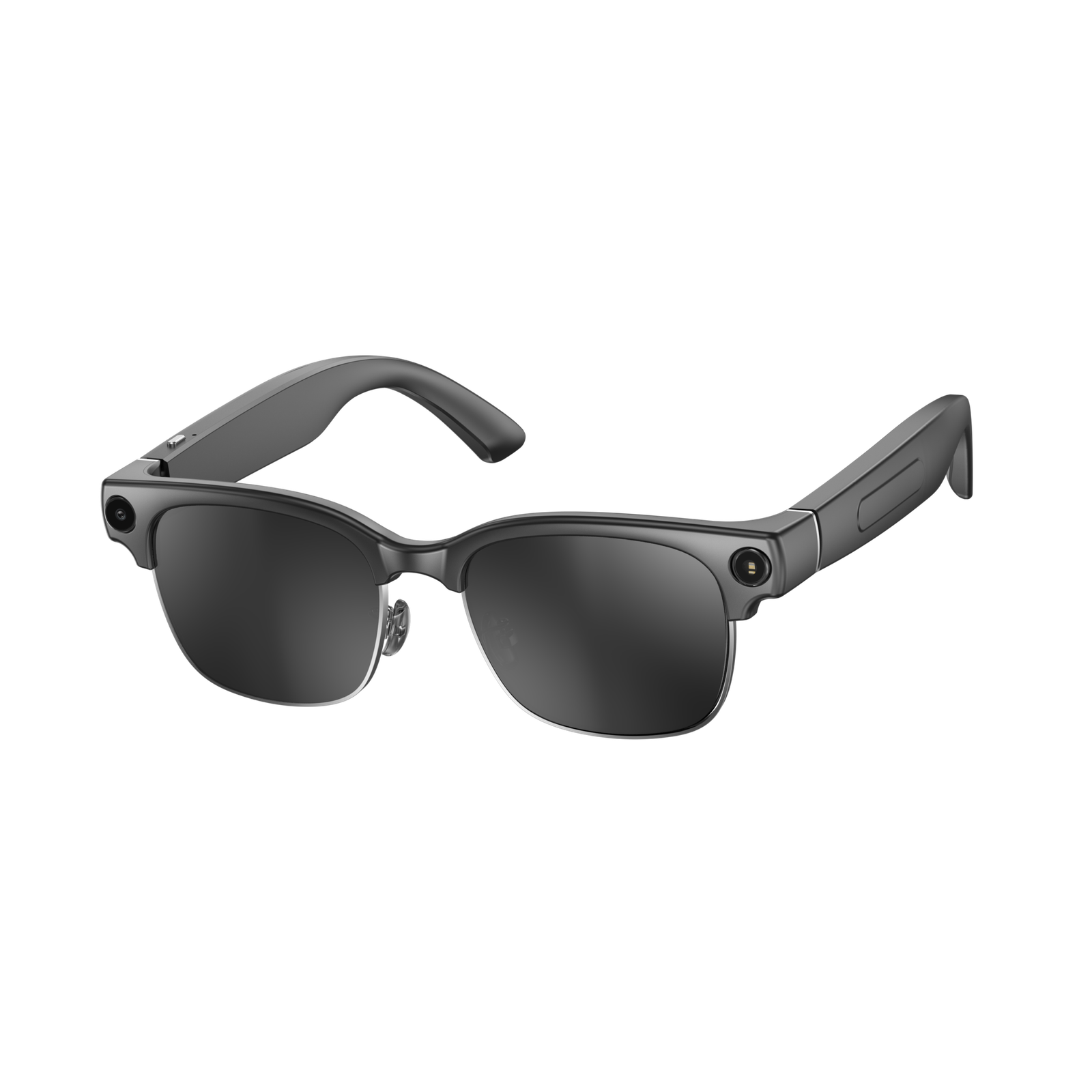 AI Smart Glasses Fashion Design 13MP Camera 4K HD Shooting AI Assittant Metal Frame Anti-Shake HIFI Sound Quality-Black Color - Image 3